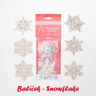 Vianočný balíček Vianočné balíčky: Snowflake Vianočné ozdoby