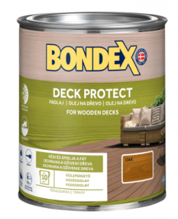 Bondex DECK PROTECT / Decking oil Ochranný syntetický napúšťací olej Balenie: 0,75l, Farba: Clear