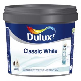 Dulux Classic White žiarivo biela farba na steny a stropy Balenie: 10 l