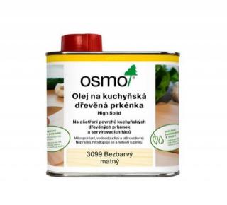 OSMO Olej na kuchynské drevené krájacie dosky Balenie: 0,5l, Farba: 3099 Bezfarebný matný