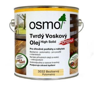 OSMO Tvrdý voskový olej originál Balenie: 0,125L, Farba: 3032 Bezfarebný pololesklý