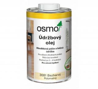 OSMO Údržbový olej Balenie: 1l, Farba: 3081 Bezfarebný hodvábny polomatný