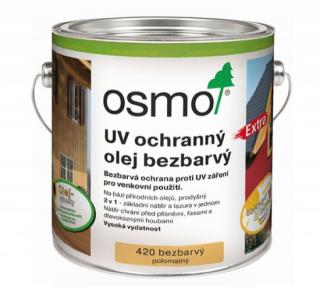 OSMO UV ochranný olej Balenie: 0,125L, Farba: 410 Bezfarebný bez účinných látok interiér