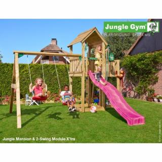 Jungle Gym Mansion 2-Swing so šmýkačkou