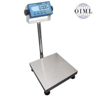 Můstková váha LESAK 1T4040LNDFWL, 15kg/5g, 400x400mm, lak/nerez (Můstková váha pro příjem nebo expedici zboží s vážním indikátorem DFWL)