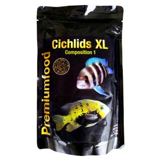 Cichlids XL Granulate 500gr composition 1, Vyberte velikost  500g. 600ml.