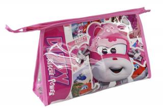 Cerda Kozmetická taška vybavená Super Wings ružová Polyester, ručníček Polyester, Polyamid, 23x15x8 cm