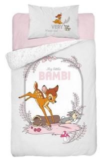 DETEXPOL Obliečky do postieľky Little Bambi grey  Bavlna, 100/135, 40/60 cm