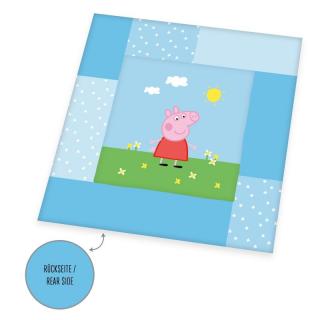 HERDING Detská deka na hranie Peppa Pig  Polyester, 115/115 cm