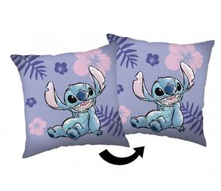 JERRY FABRICS Mikroplyšový vankúšik Lilo and Stitch  Polyester, 35/35 cm