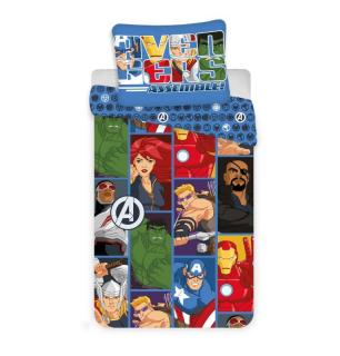 JERRY FABRICS Obliečky Avengers D3 micro Polyester - mikrovlákno, 140/200, 70/90 cm