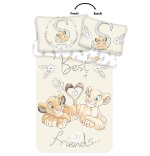 JERRY FABRICS Obliečky do postieľky Leví Kráľ best friends baby  Bavlna, 100/135, 40/60 cm