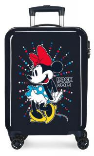 JOUMMABAGS Cestovný kufor ABS Minnie Rock Dots Blue  ABS plast, 55 cm