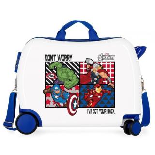 JOUMMABAGS Detský kufrík na kolieskach All Avengers MAXI ABS plast, 50x38x20 cm, objem 34 l