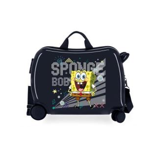 JOUMMABAGS Detský kufrík na kolieskach SpongeBob Party MAXI ABS plast, 50x38x20 cm, objem 34 l