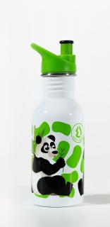 Water Revolution Detská nerezová fľaša na pitie Panda  Potravinářská nerezová ocel 18/8, 500 ml