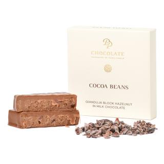 DP chocolate Gianduja Block Hazelnut Cocoa Beans (30g)
