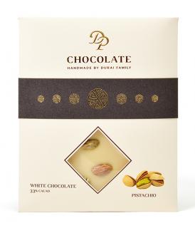 DP chocolate Tabuľková čokoláda Basic biela s pistáciami (70g)