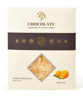 DP chocolate Tabuľková čokoláda Basic biela s pomarančom (70g)