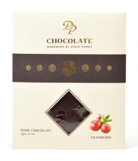 DP chocolate Tabuľková čokoláda Basic horká s brusnicami (70g)