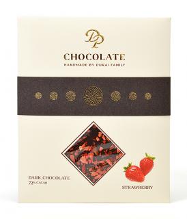 DP chocolate Tabuľková čokoláda Basic horká s jahodami (70g)