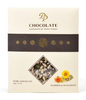 DP chocolate Tabuľková čokoláda Basic horká so semenami slnečnice a tekvice (70g)