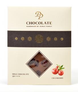 DP chocolate Tabuľková čokoláda Basic mliečna s brusnicami (70g)
