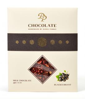 DP chocolate Tabuľková čokoláda Basic mliečna s čiernymi ríbezľami (70g)