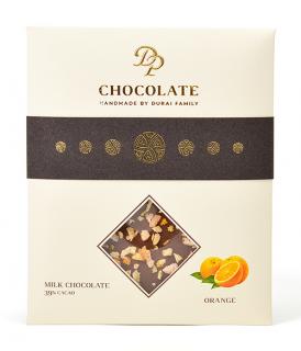 DP chocolate Tabuľková čokoláda Basic mliečna s pomarančom (70g)