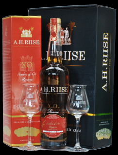 A.H.Riise XO AMBRE D´Or + 2 poháriky 42% 0.7L