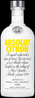 Absolut Citron 40% 0,7 l (čistá fľaša)