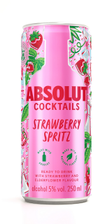 Absolut Strawberry Spritz Cocktail 5% 250mlx6