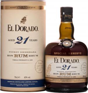 El Dorado 21y 43% 0,7 l (tuba)