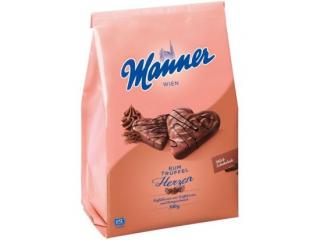 Manner Rum-Trüfflecreme Herzen 300g