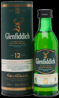 Mini Glenfiddich 12YO Gift 40% 0,05l
