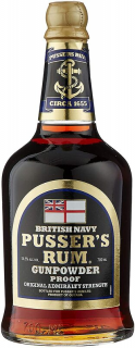 Pusser´s British Navy Gunpowder Proof 54,5% 0,7 l (čistá fľaša)