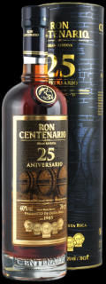 Ron Centenario Gran Reserva Sistema Solera Rum 25y 40% 0,7 l (tuba)