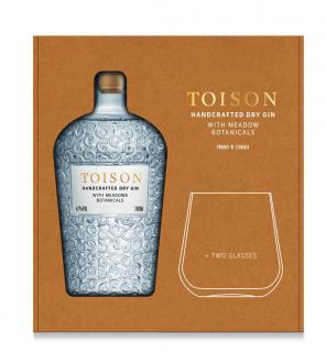 Toison Handcrafted Gin Dry 47% 0,7 l (darčekové balenie 2 poháre)