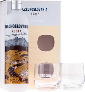 Vodka Czechoslovakia+ 2 Poháre 40% 0,7L