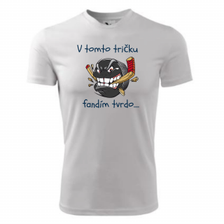 Funkčné tričko fandím tvrdo Veľkosť: 3XL, Farba: Biela