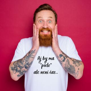 Vtipné tričko  piclo   by ma p. Veľkosť: L, Farba: Biela