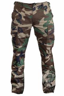 Nohavice US BDU FELDHOSE R/S ′SLIM FIT′ WOODLAND 3XL