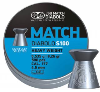 Strelivo Diabolo JSB Match S100 500ks 4,50mm