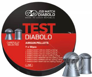 Strelivo Diabolo JSB Test Exact 4,5mm 350 ks