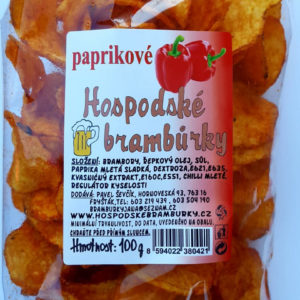 Hospodské brambůrky paprikové - 100g