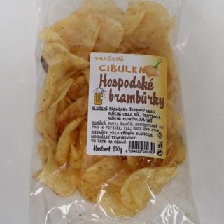 Hospodské brambůrky vyprážaná cibuľka - 100g