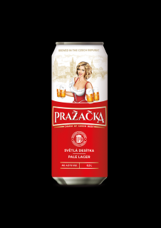 Pražačka svetlé výčapné - 0,5l plech