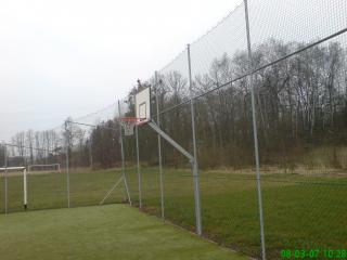 Streetball konštrukcia DOR-SPORT, do betón. základu, vys. 1200 mm (Vonkajšia streetball konštrukcia s profilom 100x100 mm. Vysadenie konštrukcie je 1200 mm.)