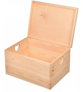 Drevená krabička s vekom 40x30x23cm