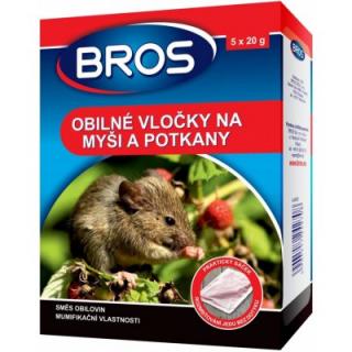 Bros Na myši a potkany obilné vločky 5 x 20 g